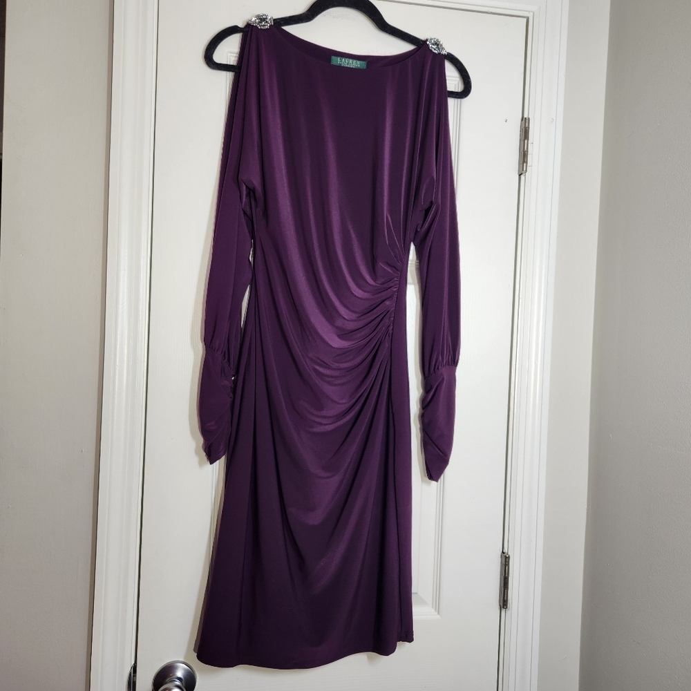 Ralph Lauren Plum Evening Women's Dress Sz 2